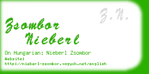 zsombor nieberl business card